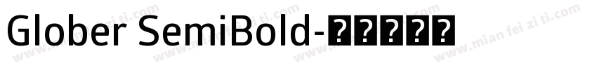 Glober SemiBold字体转换